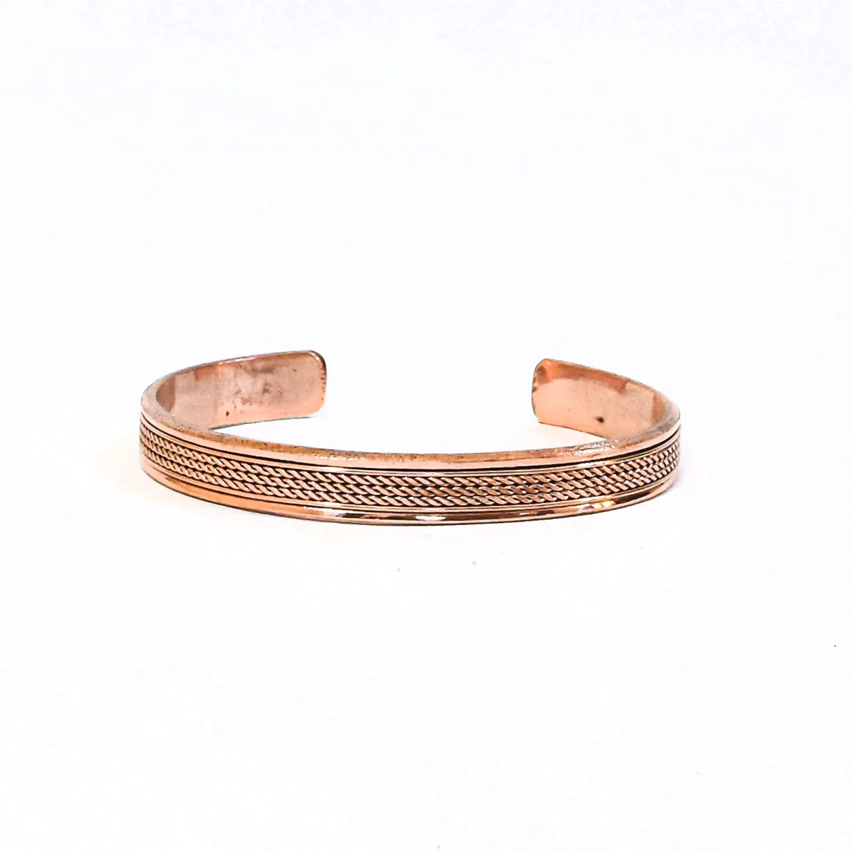 3 Thin Spiral Wire Copper Kada  By Reshamm