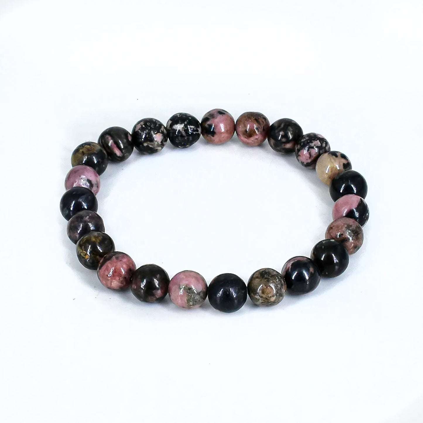 Rhodonite crystal stone bracelet for Self-Love