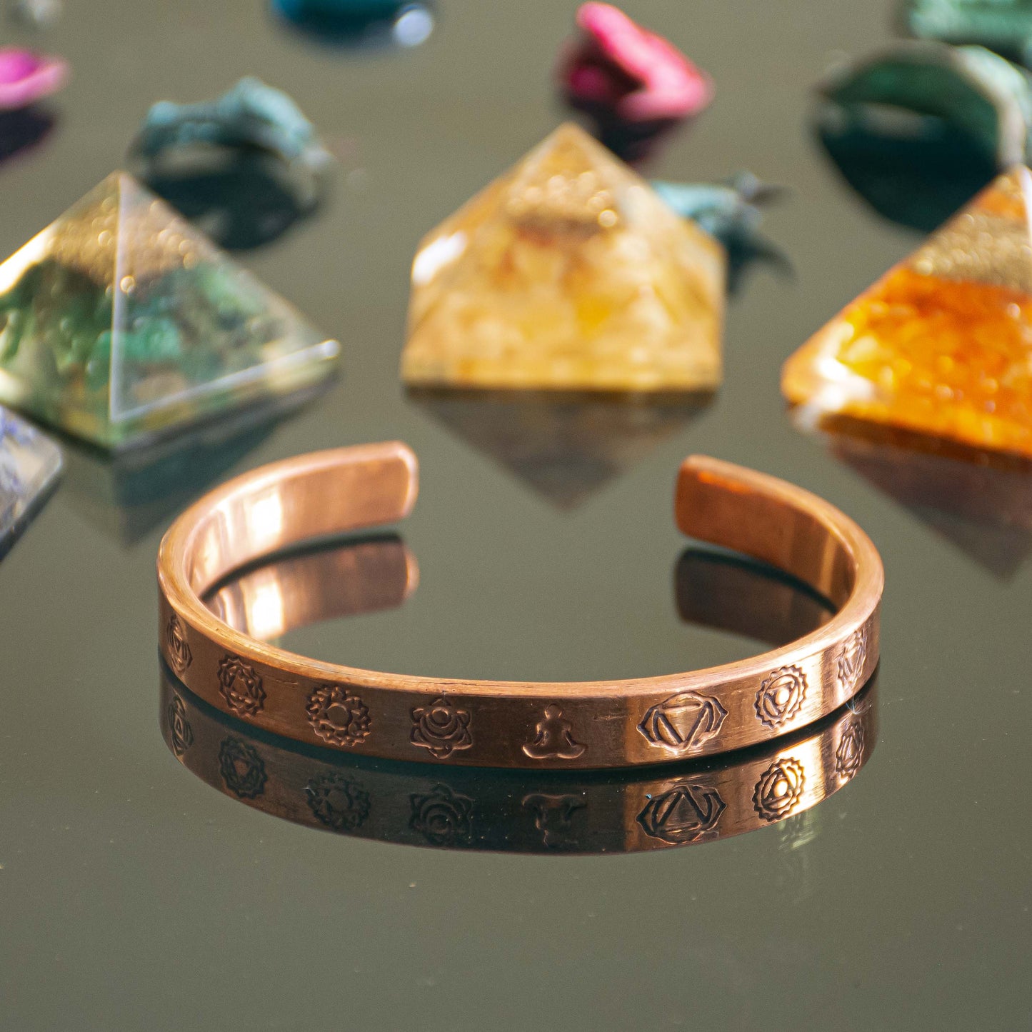 7 Chakra Copper Kada  (Pack of 2)