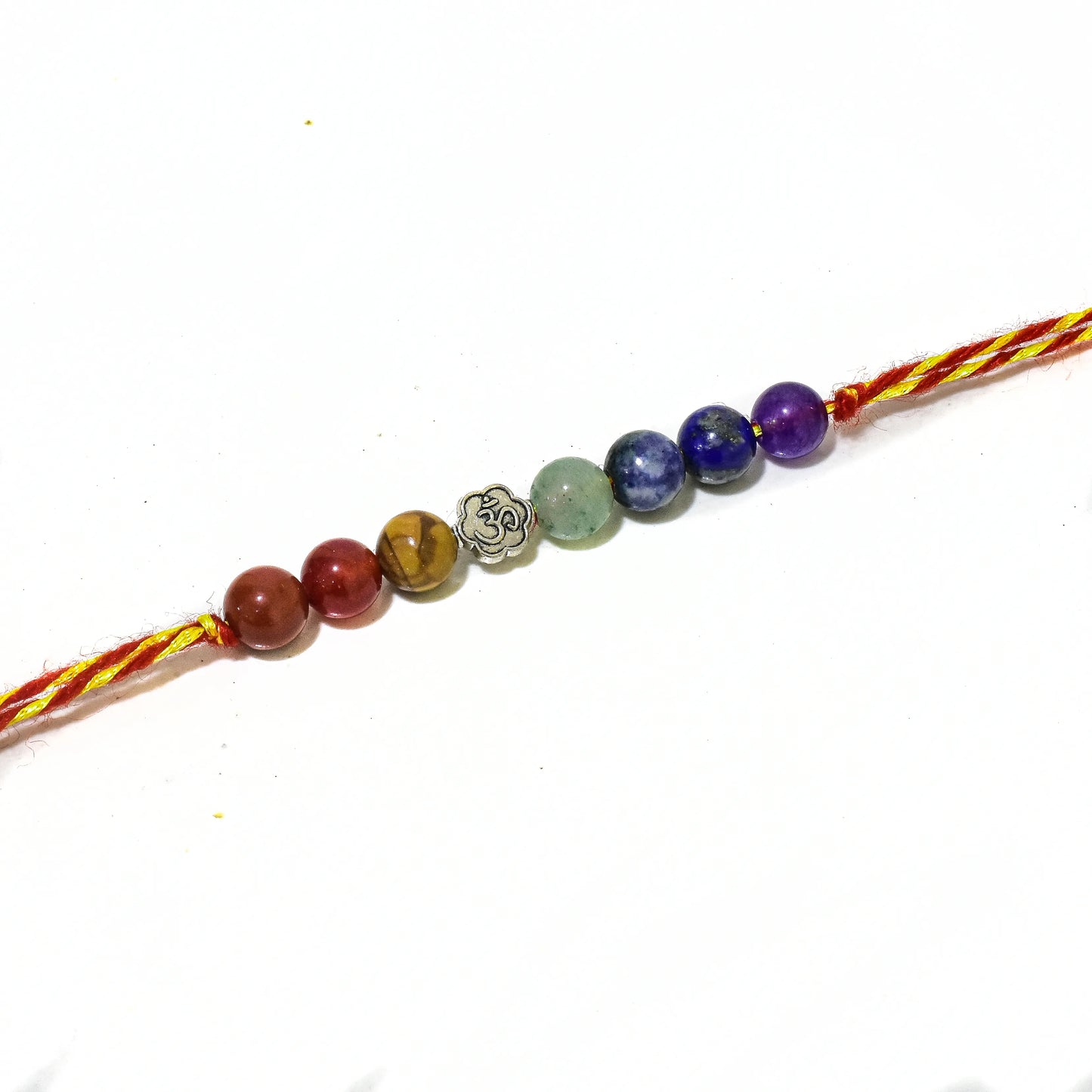 7 Chakra rakhi with Flower charm