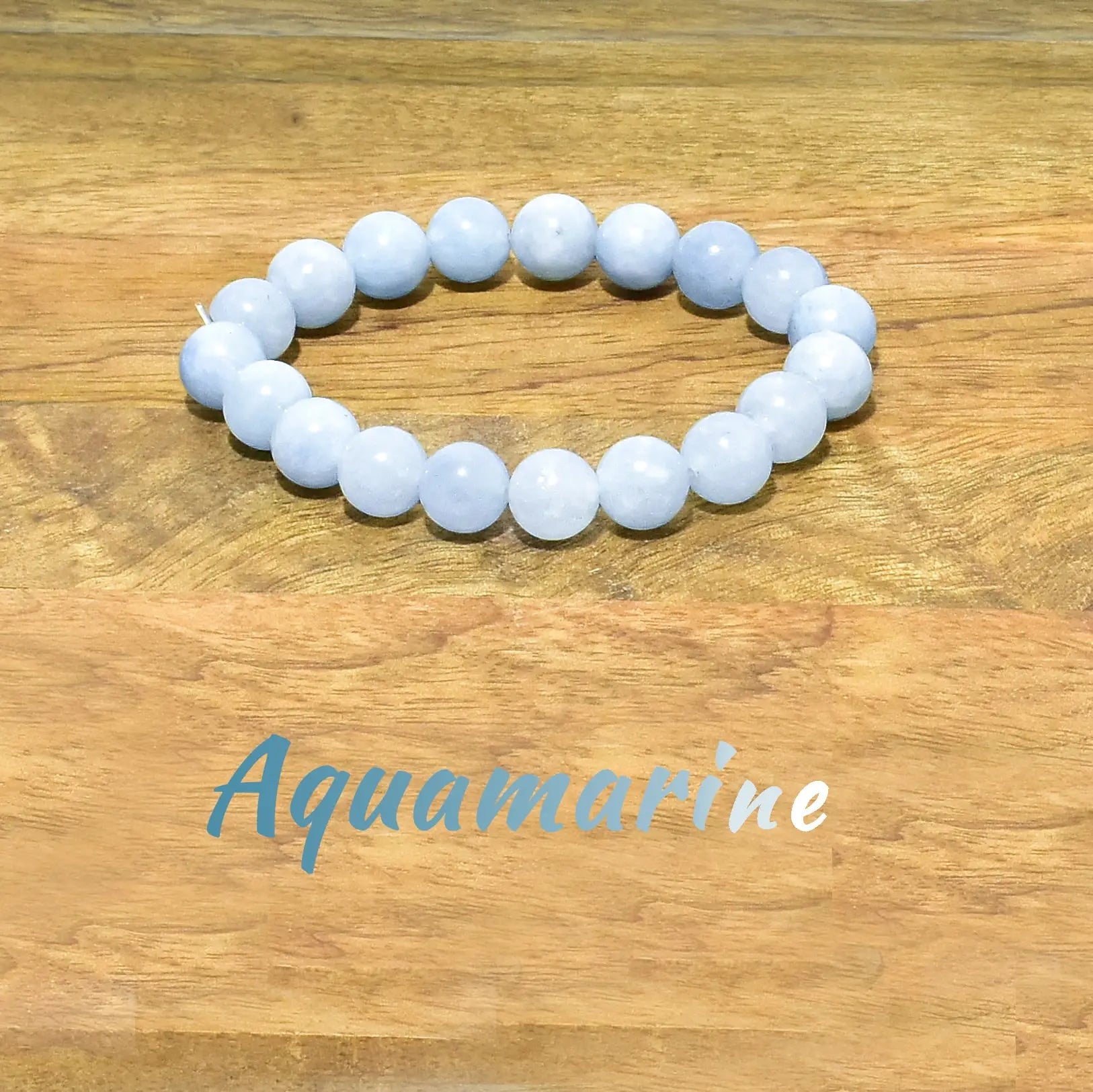 Aquamarine Natural Crystal Bracelet 