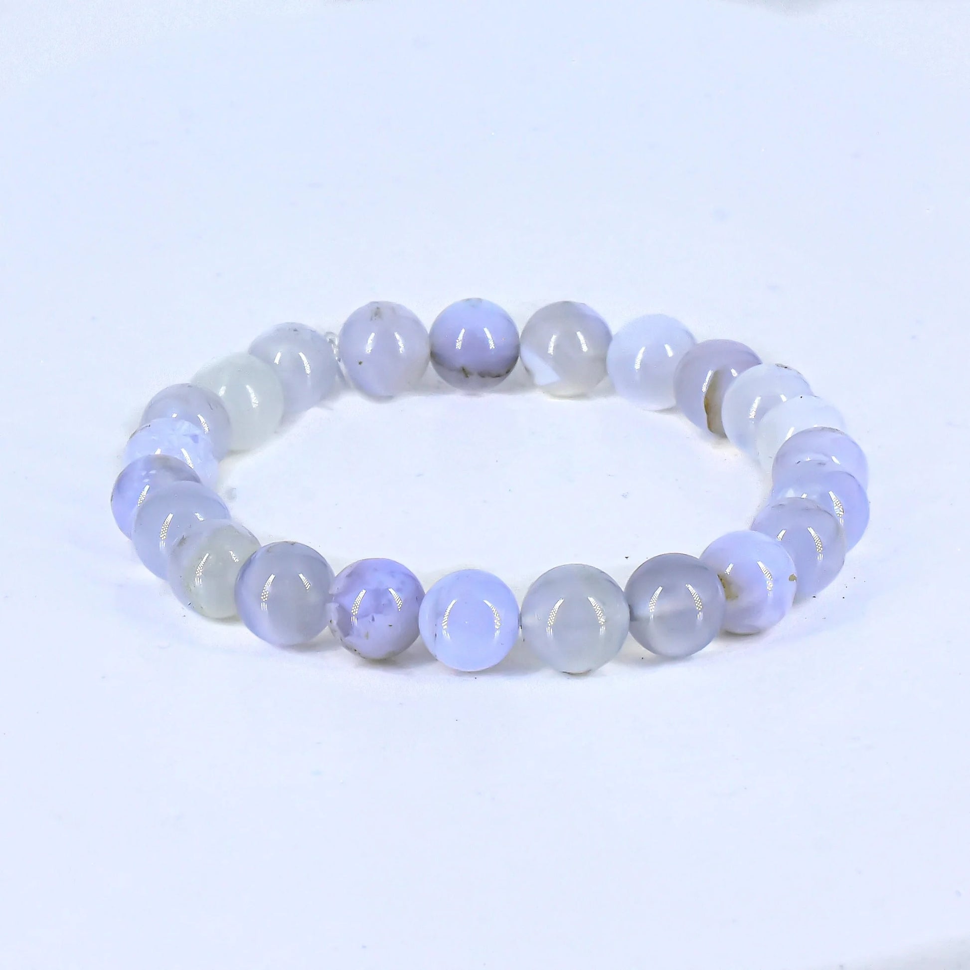 Blue Lace Unisex Natural Crystal Stone Bracelet