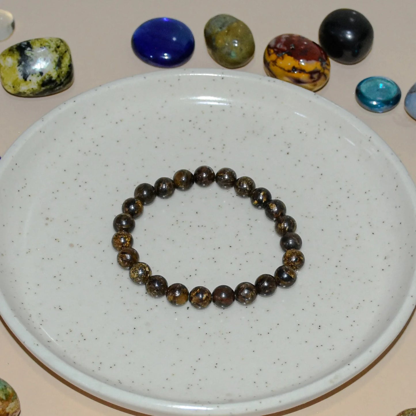 Bronzite Unisex Natural Crystal Stone Bracelet