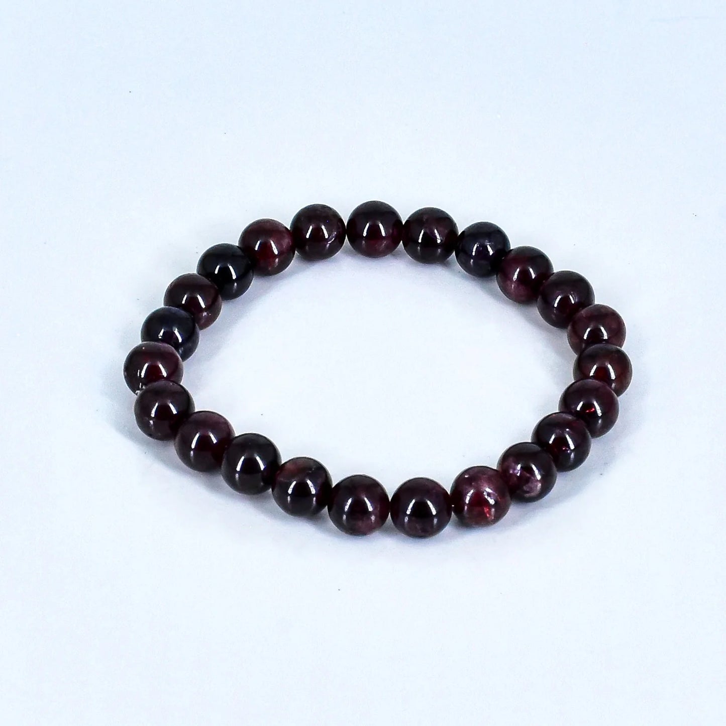 Garnet Unisex Natural Crystal Stone Bracelet