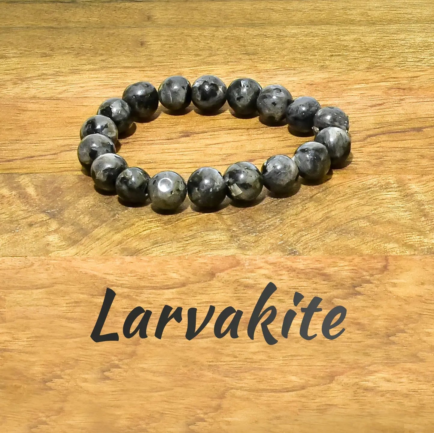 Larvakite Natural Crystal Stone Bracelet 