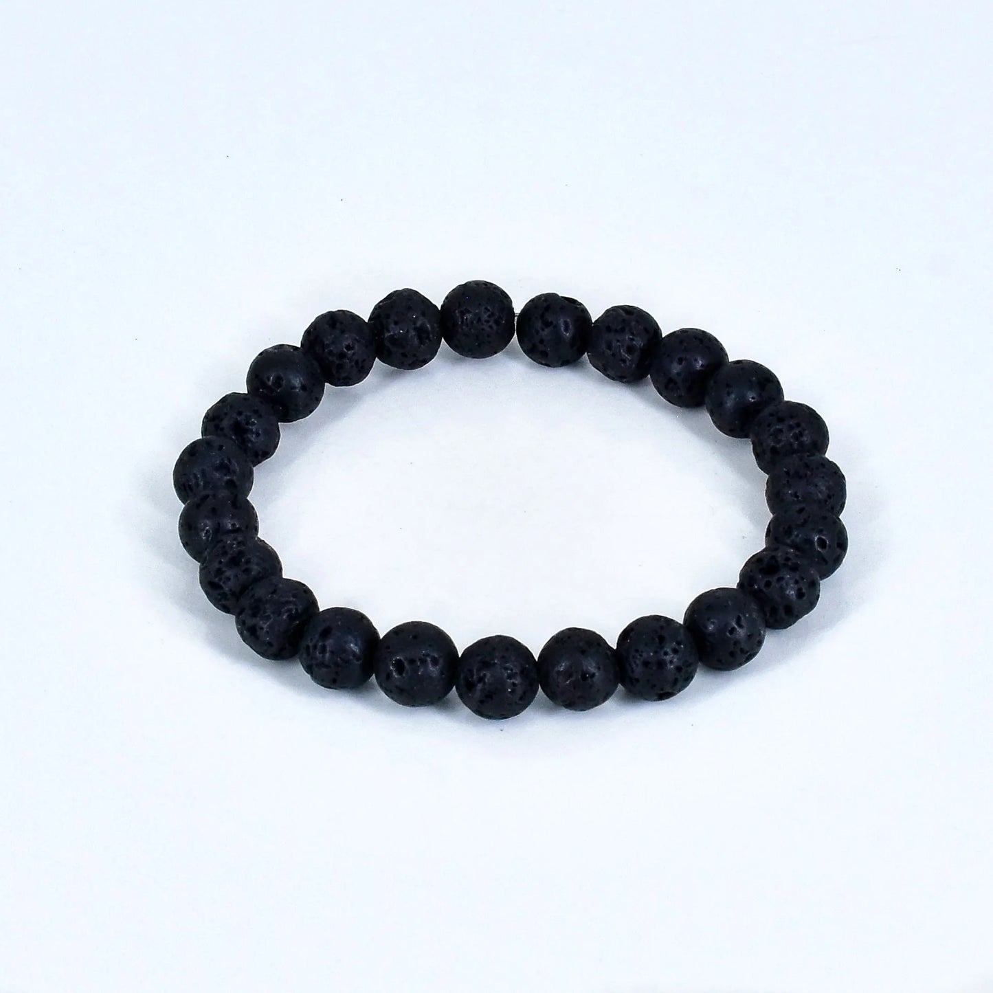 Lava Beads Unisex Natural Crystal Stone Bracelet