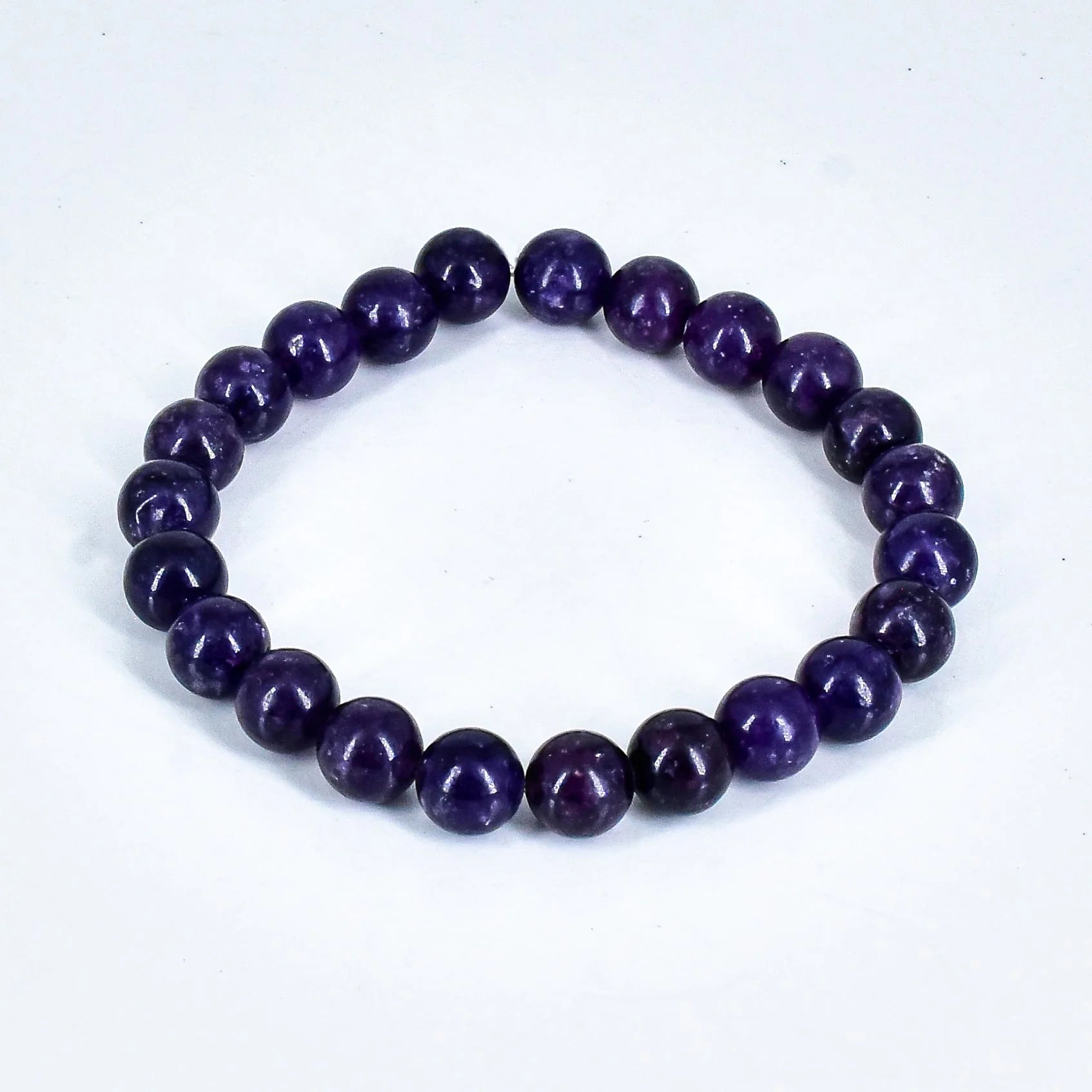 Lepidolite Unisex Natural Crystal Stone Bracelet