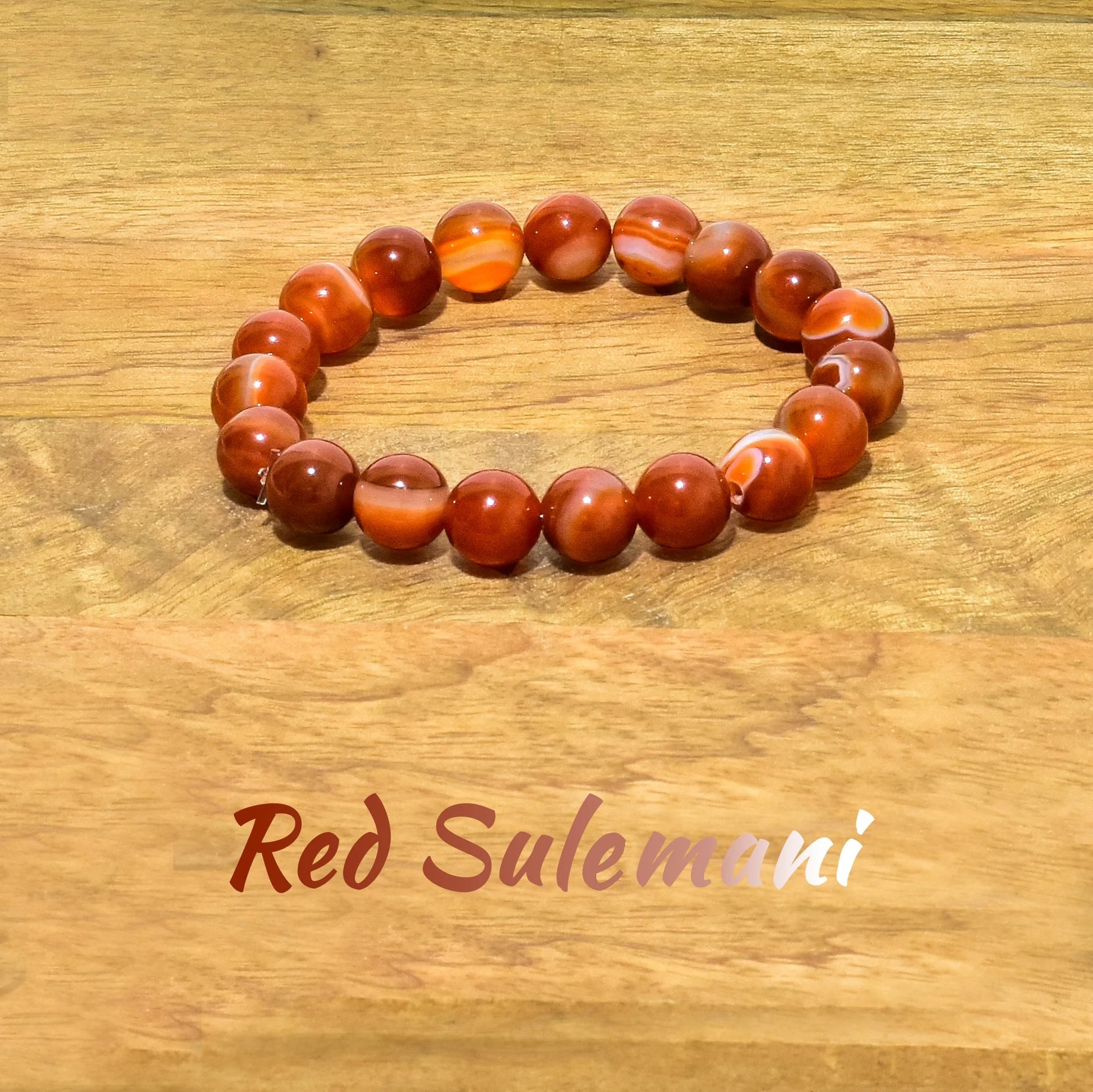Red Sulemani Natural Crystal Stone bracelet