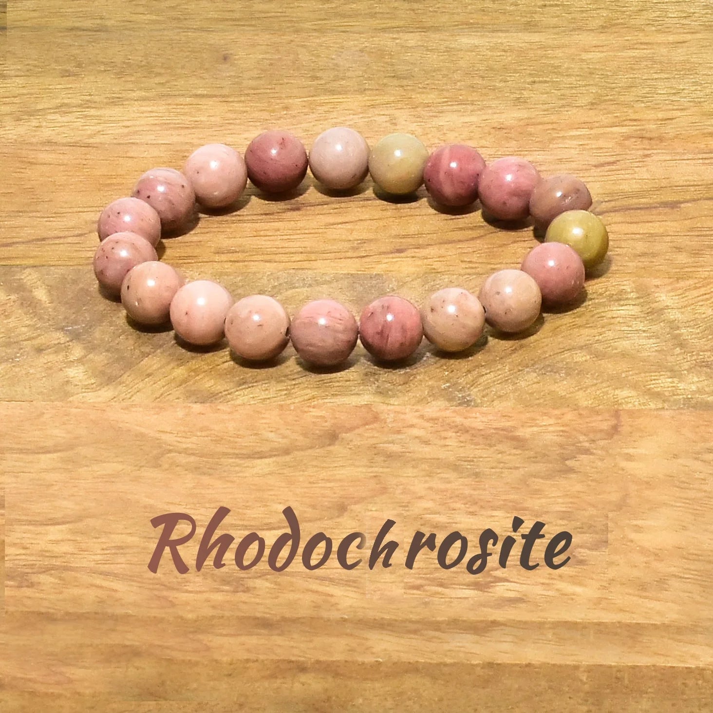 Rhodochrosite Natural Crystal Stone Bracelet