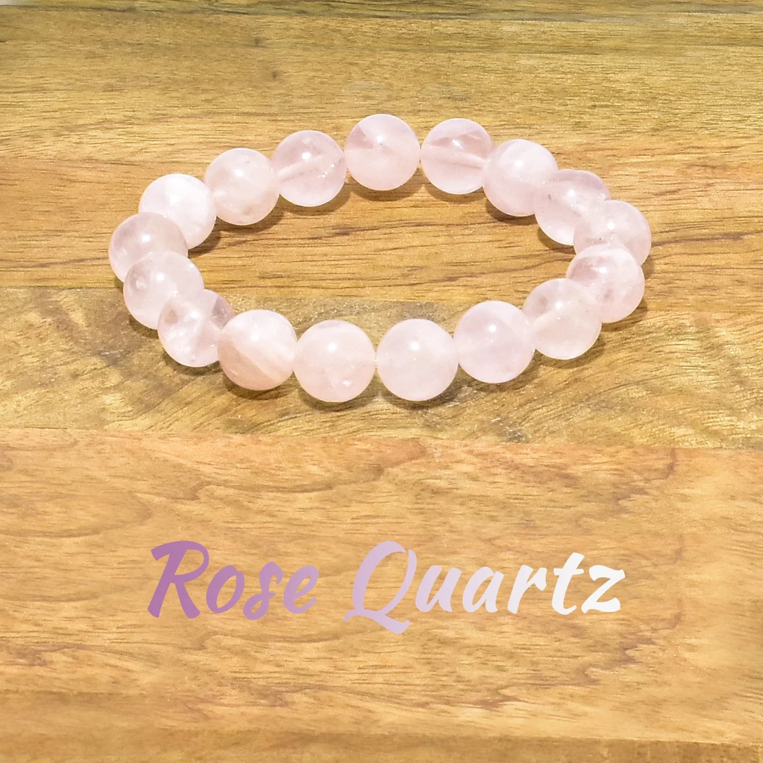 Rose Quartz Natural Crystal Stone Bracelet