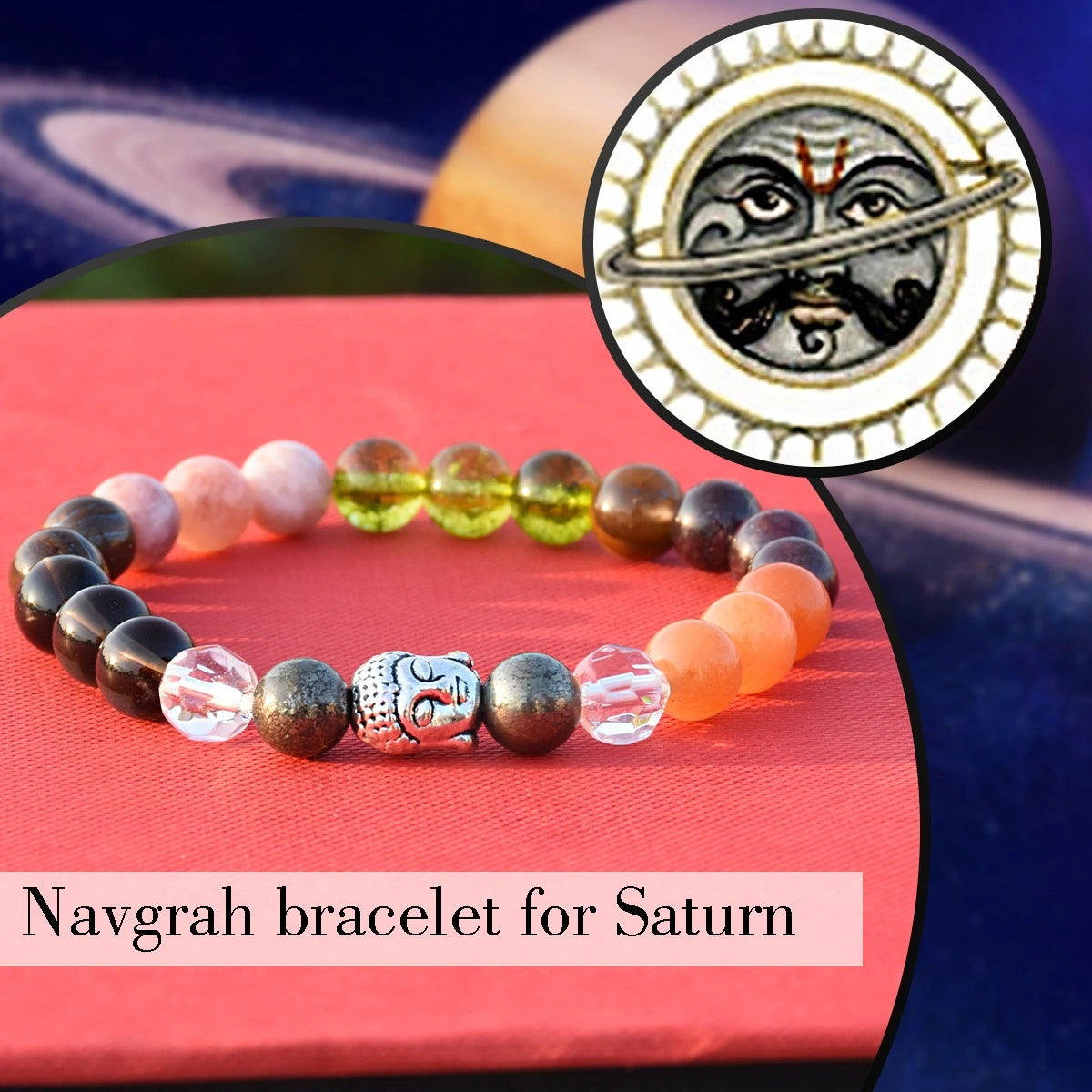 Saturn Navgrah Bracelet By Reshamm