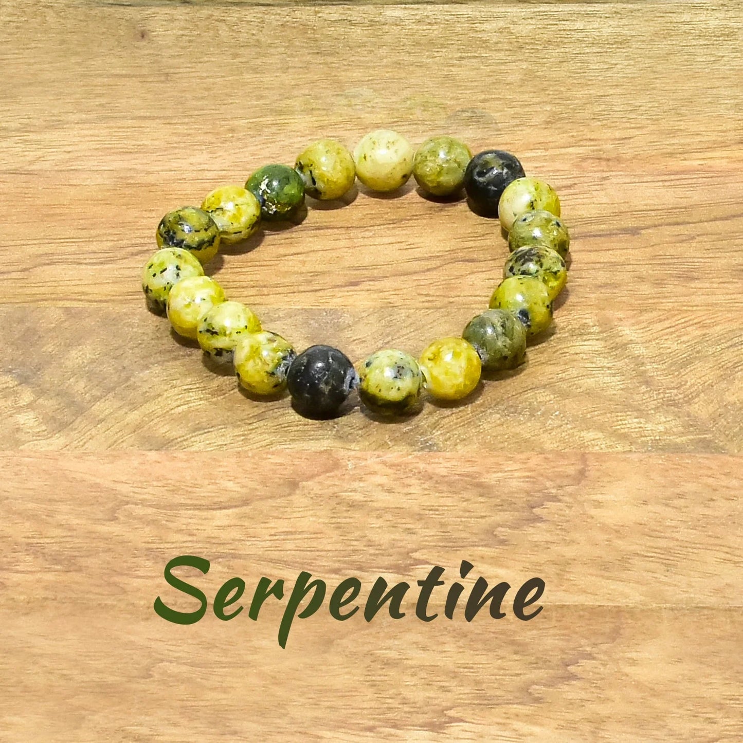 Serpentine Natural Crystal Stone Bracelet