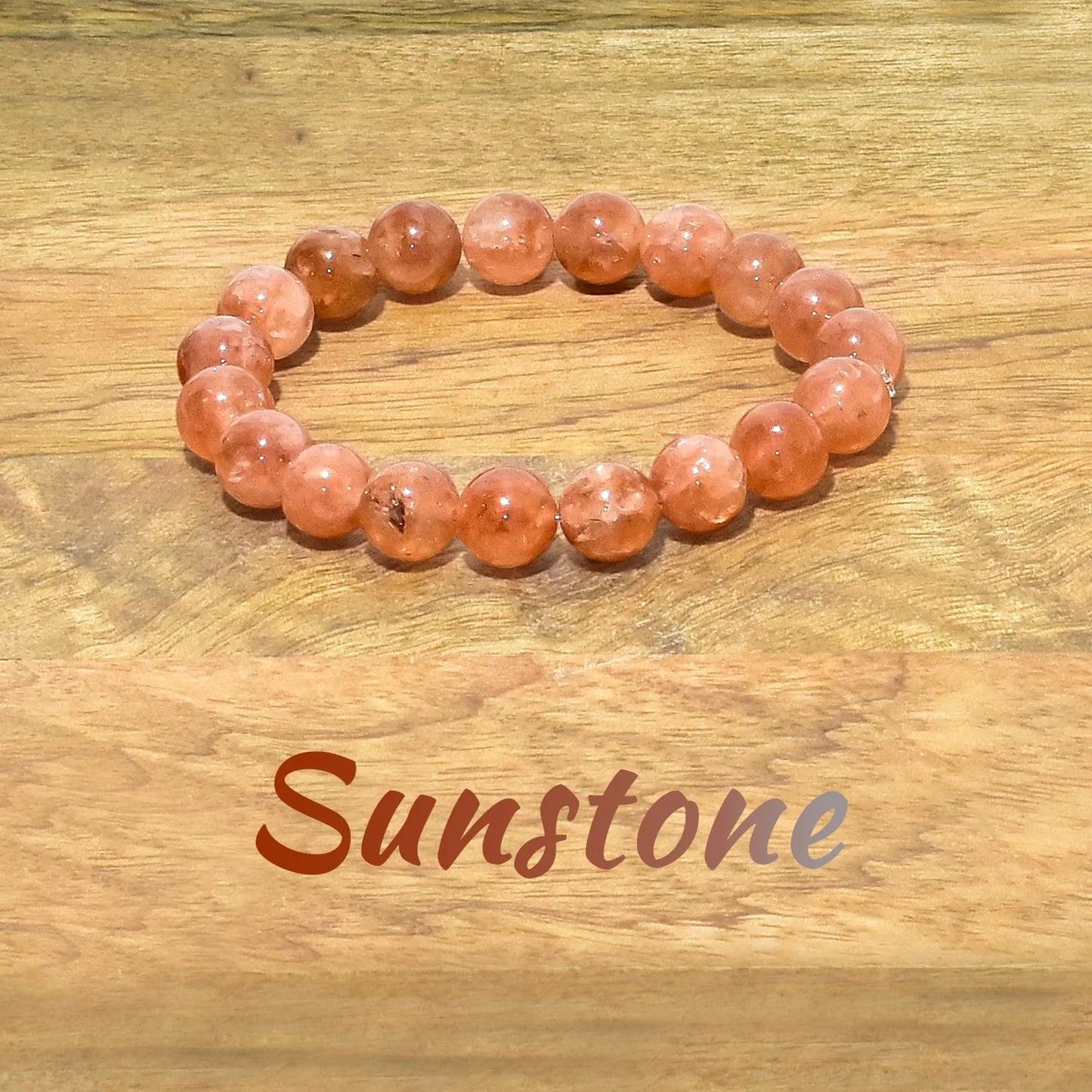 Sunstone Natural Crystal Stone Bracelet