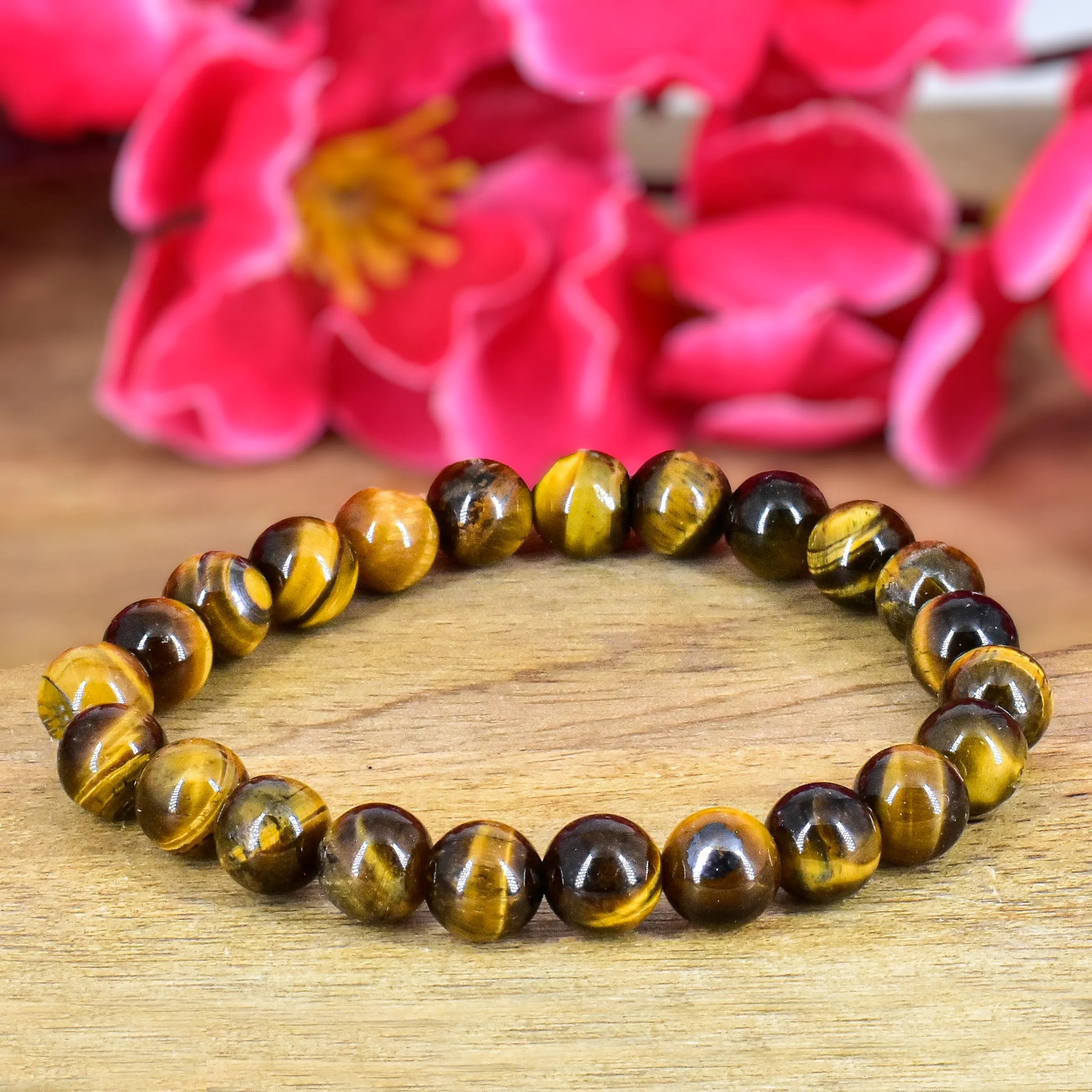 Tiger eye Crystal stone Bracelet for Feng Shui and Healing