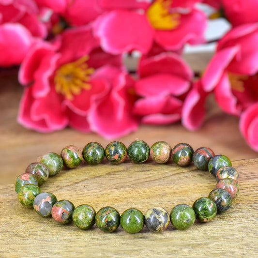 Unakite Crystal Stone Bracelet