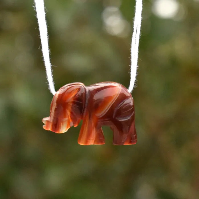 Red Suleimani Elephant Pendent.